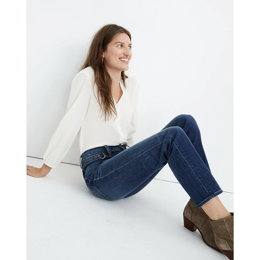 Madewell The Perfect Vintage Crop High Rise Jeans Size 24 - Picture 4 of 14
